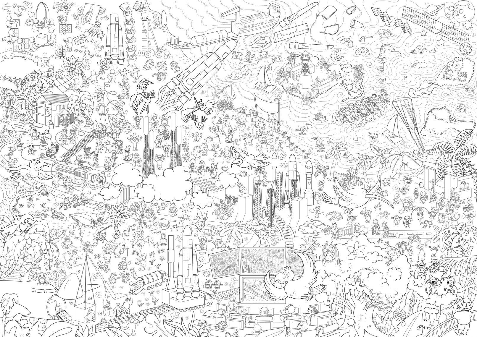 Coloriage-Geant-Guyane-Ariane-Espace