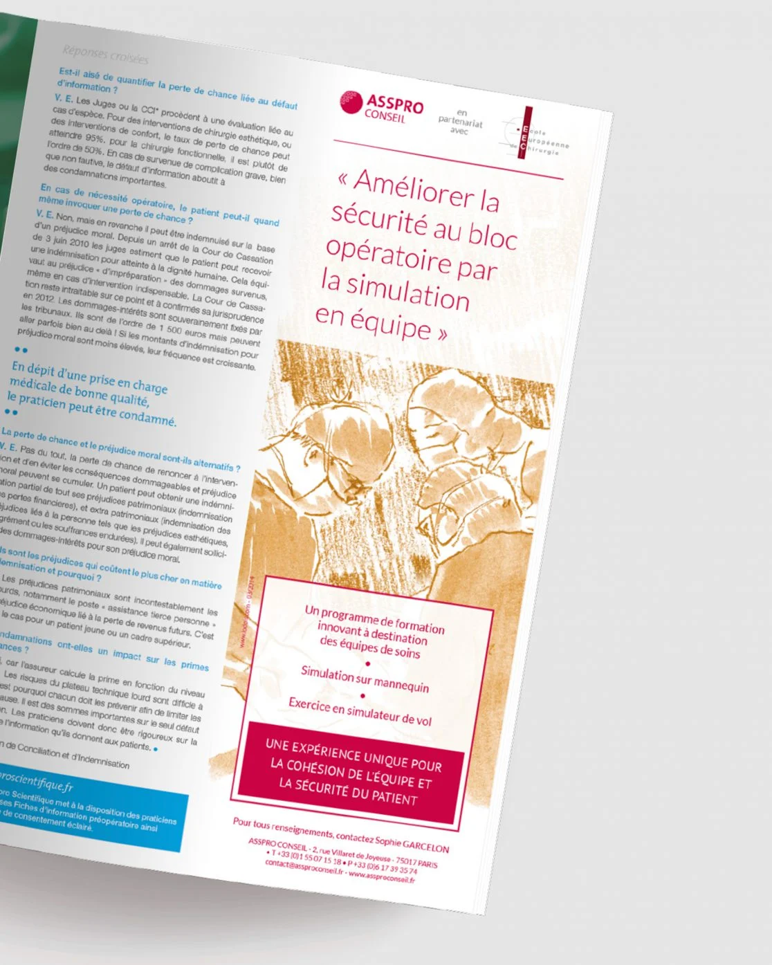 ASSPRO - Cabinet Branchet, annonce presse en situation